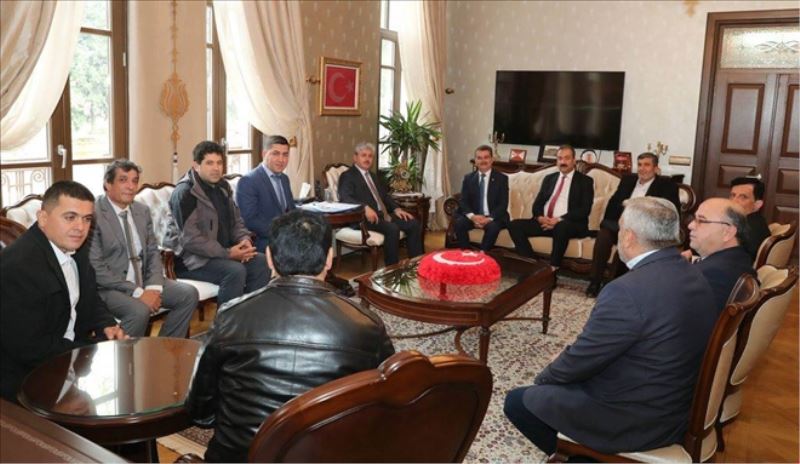 Suriye Türkmen Meclisinin vali ziyareti