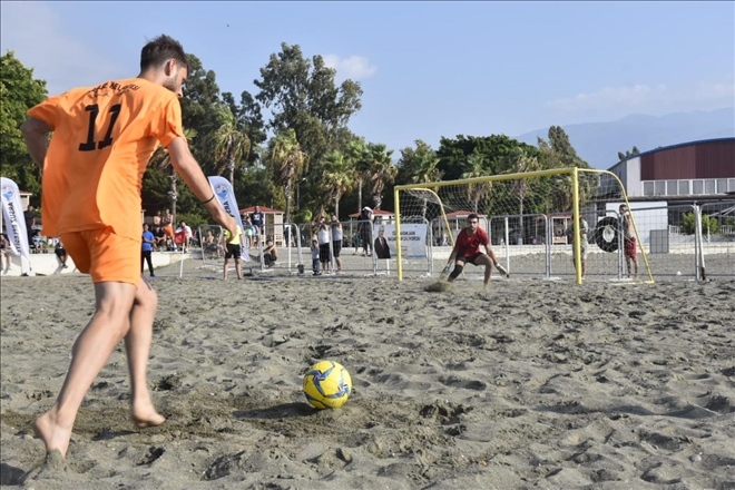 Plaj Futbol Ligi Arsuz Etabı yapıldı