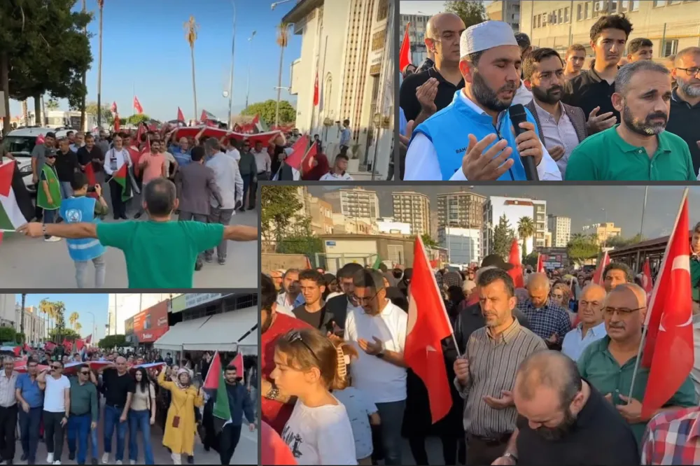İskenderun’da Filistin’e destek yürüyüşü