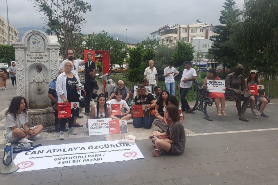 16 mahallede Can Atalay için oturma eylemi