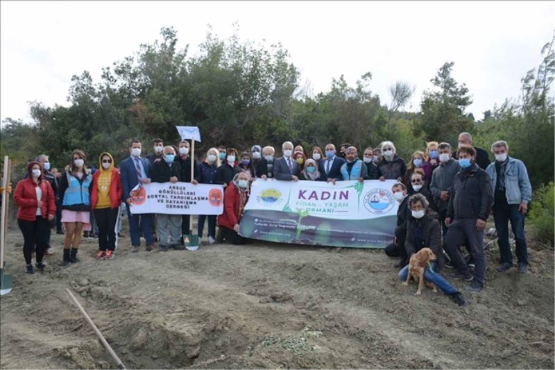 Kadın Fidan Yaşam ormanının ilk fidanları dikildi