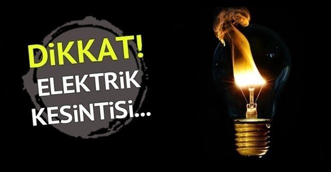 10 ilçede elektrik kesintisi