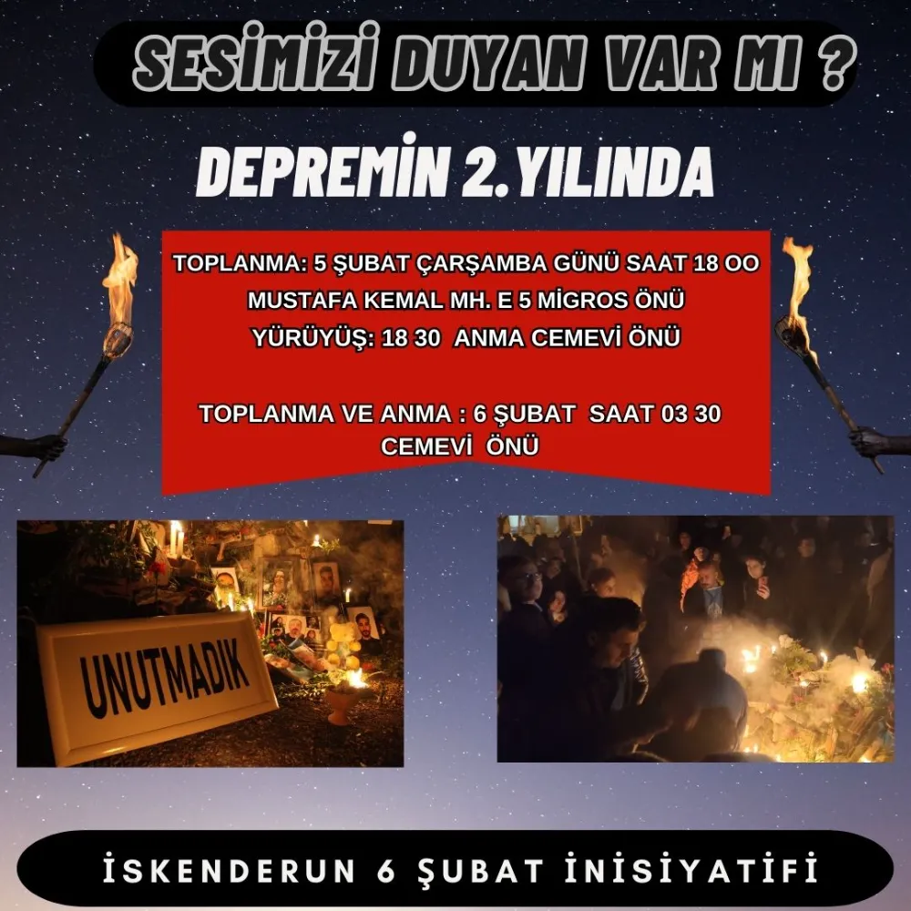 6 Şubat depreminin 2. yılında anılacaklar