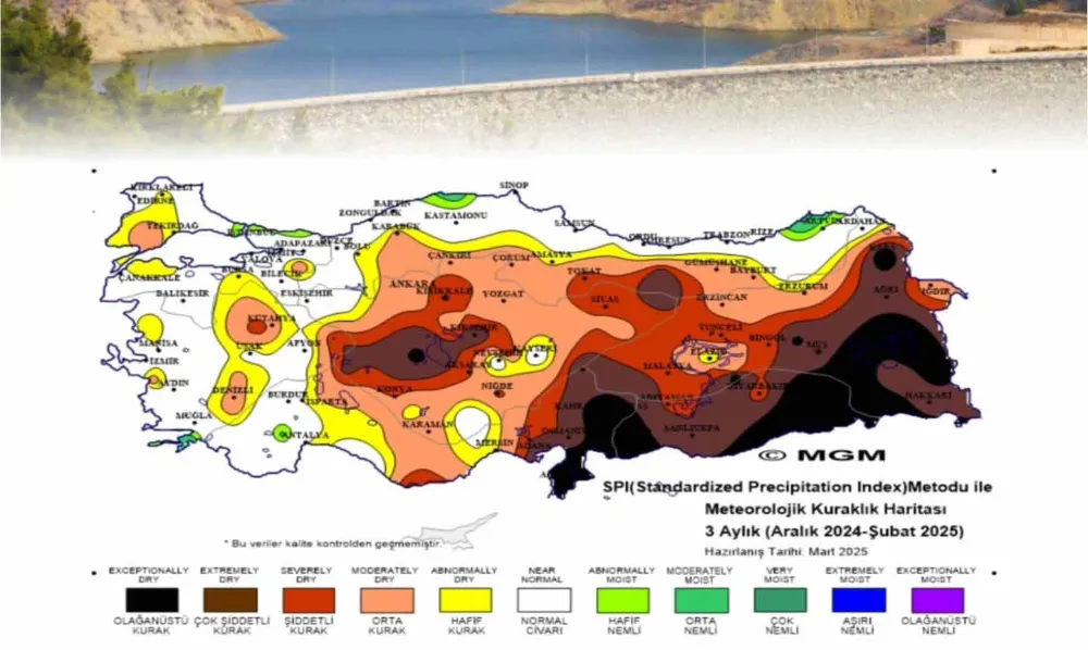 Hatay, kurak iller arasında