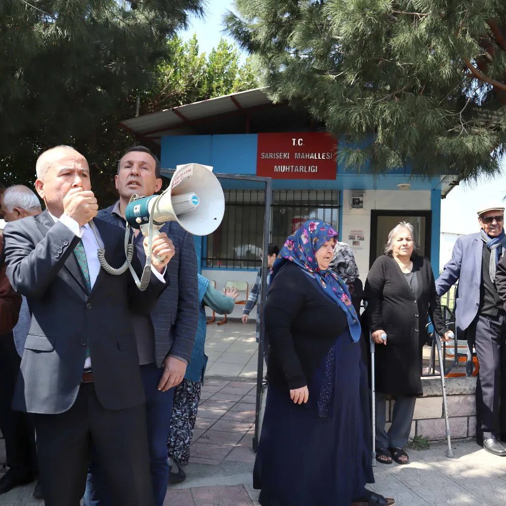 Sarıseki muhtarına yumruklu saldırı